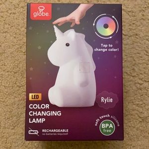 globe LED Coloring changing lamp (Rylie unicorn)